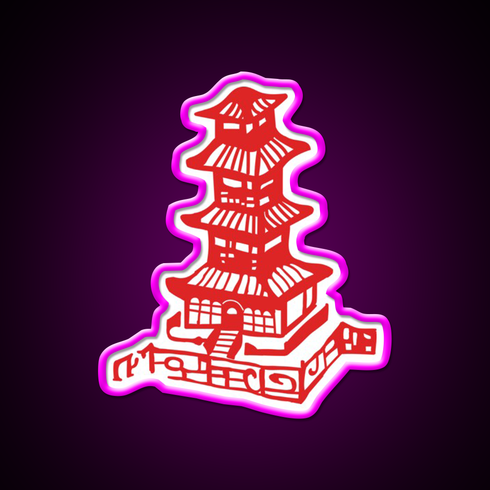 Chinese Takeout Box Fast Food Led Neon Sign For Burger Place Rgb Color