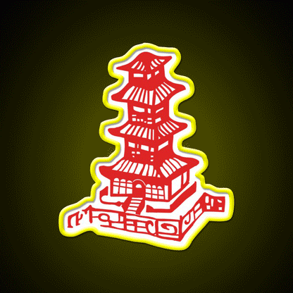 Chinese Takeout Box Fast Food Led Neon Sign For Burger Place Rgb Color