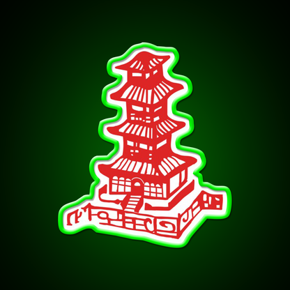 Chinese Takeout Box Led Neon Sign Chinese Food Rgb Color