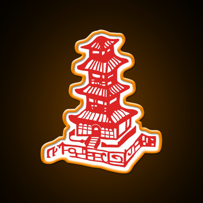 Chinese Takeout Box Led Neon Sign Chinese Food Rgb Color