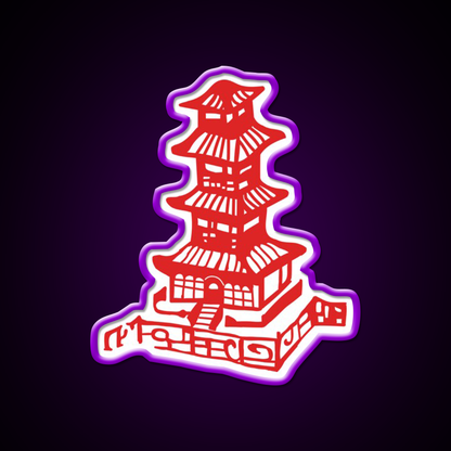 Chinese Takeout Box Led Neon Sign Chinese Food Rgb Color