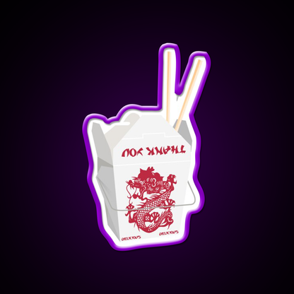 Chinese Takeout Led Neon Sign Chinese Food Rgb Color