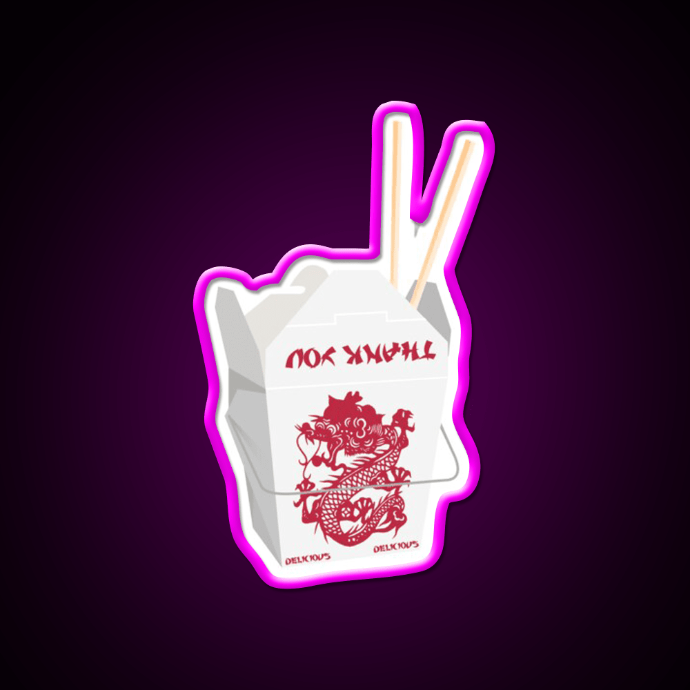 Chinese Takeout Led Neon Sign Chinese Food Rgb Color - Shineneon