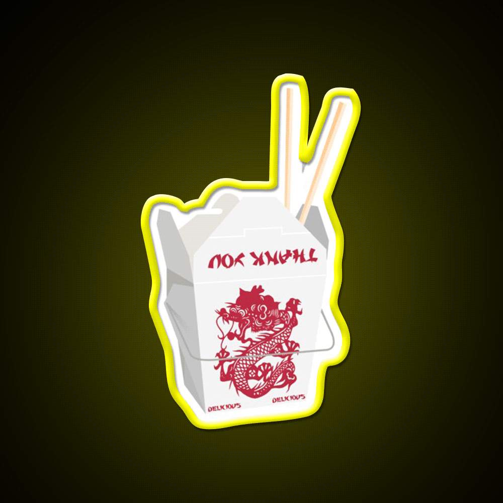 Chinese Takeout Led Neon Sign Chinese Food Rgb Color
