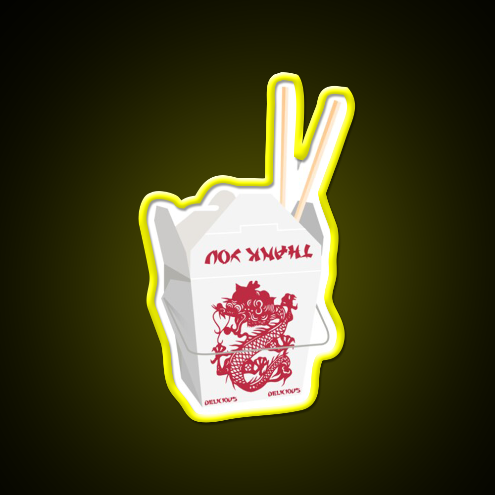 Chinese Takeout Led Neon Sign Chinese Food Rgb Color