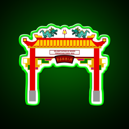 Chinese Temple Door Asian Cultural Led Neon Sign Rgb Color - LED neon sign view 8