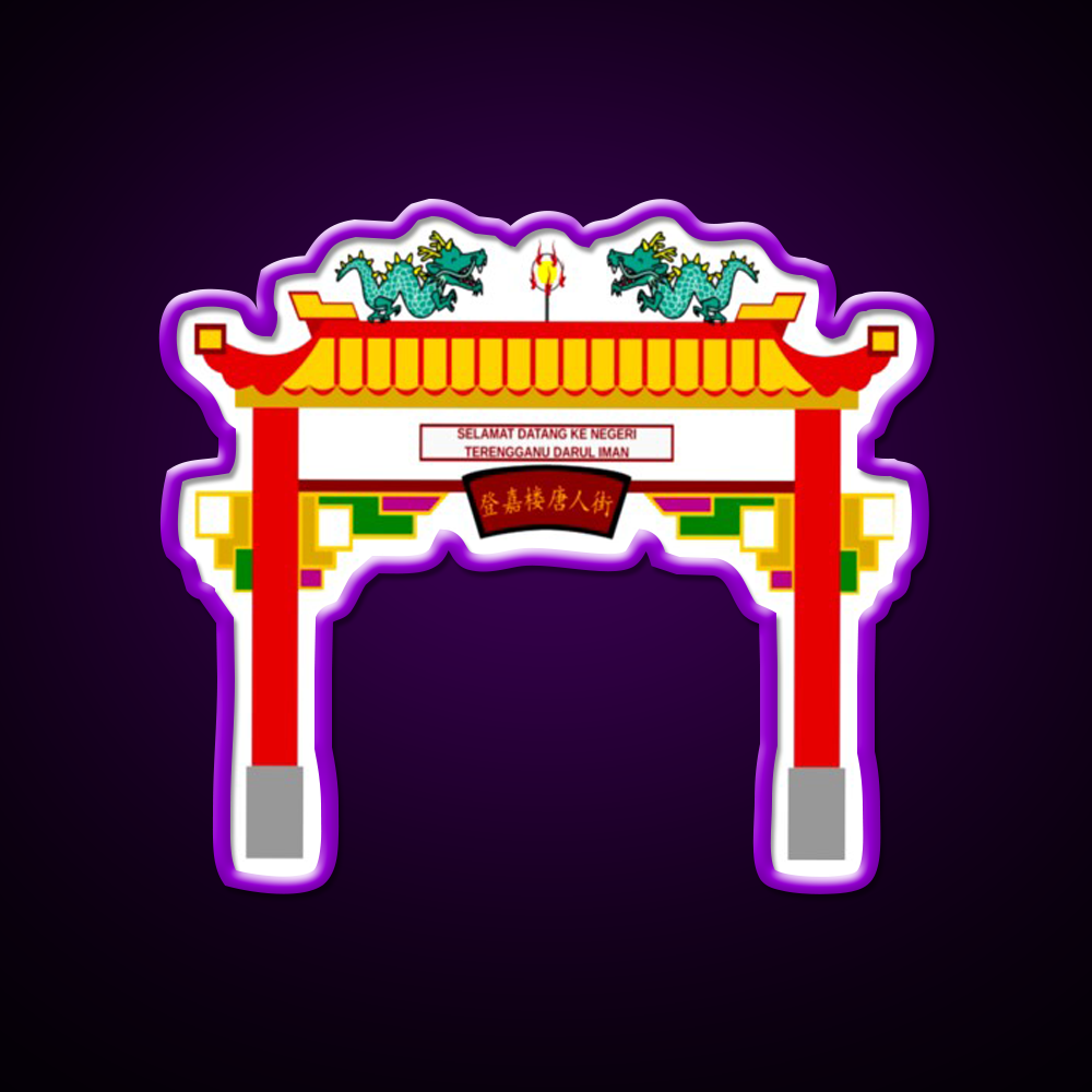 Chinese Temple Door Asian Cultural Led Neon Sign Rgb Color - LED neon sign view 9