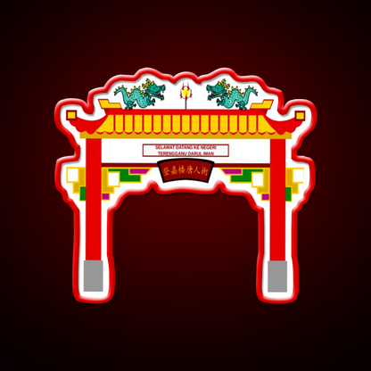 Chinese Temple Door Asian Cultural Led Neon Sign Rgb Color - LED neon sign view 10