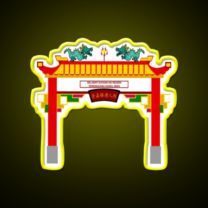 Chinese Temple Door Asian Cultural Led Neon Sign Rgb Color - LED neon sign view 7