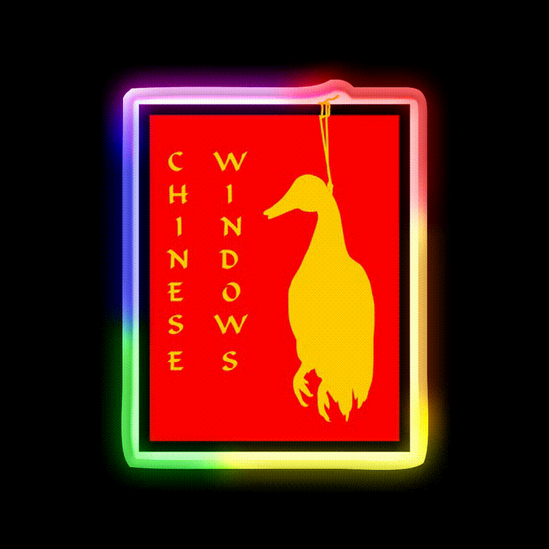 Chinese Windows Led Neon Sign Chinese Food Rgb Color