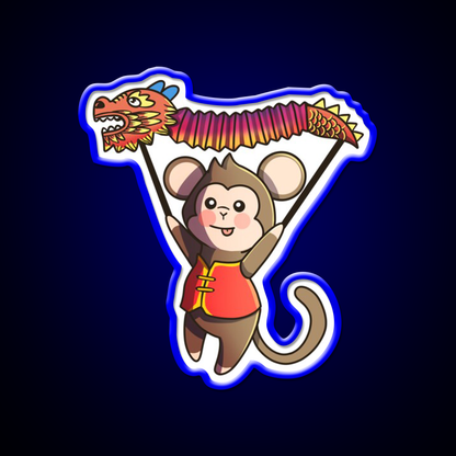 Chinese Zodiac Monkey Asian Cultural Led Neon Sign Rgb Color - LED neon sign view 5