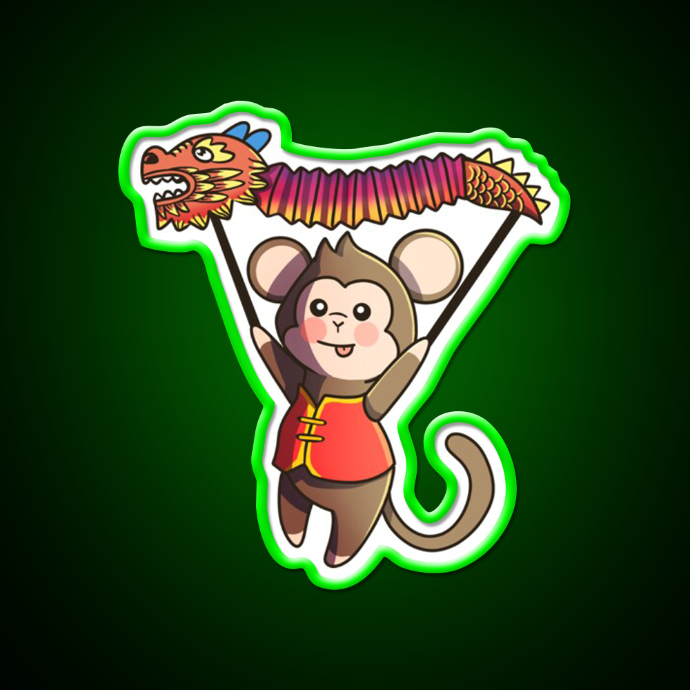 Chinese Zodiac Monkey Asian Cultural Led Neon Sign Rgb Color - LED neon sign view 8