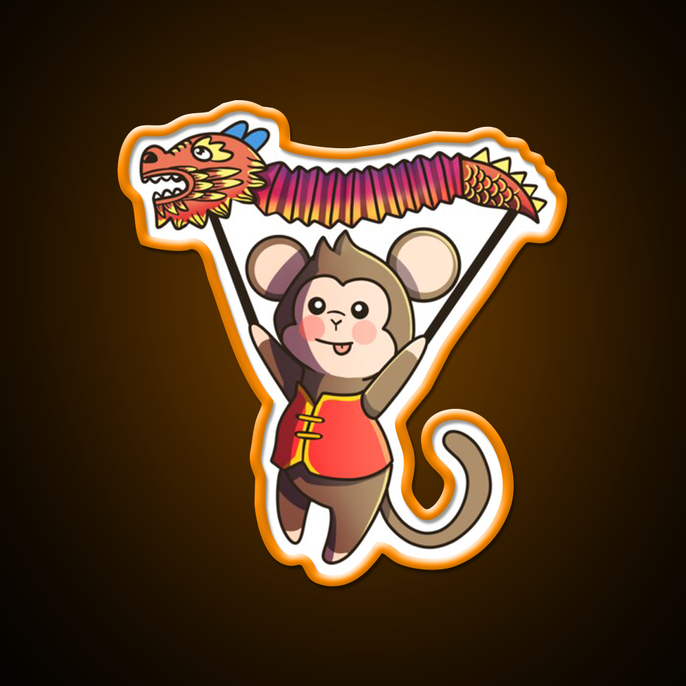 Chinese Zodiac Monkey Asian Cultural Led Neon Sign Rgb Color - LED neon sign view 6
