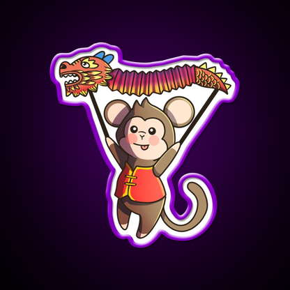 Chinese Zodiac Monkey Asian Cultural Led Neon Sign Rgb Color - LED neon sign view 9