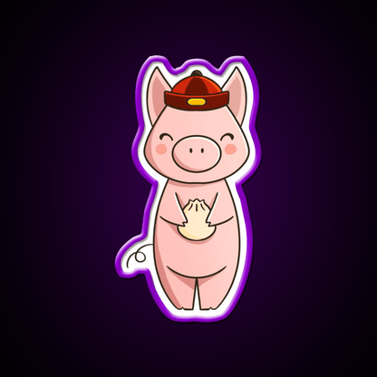 Chinese Zodiac Pig Asian Cultural Led Neon Sign Rgb Color - Shineneon