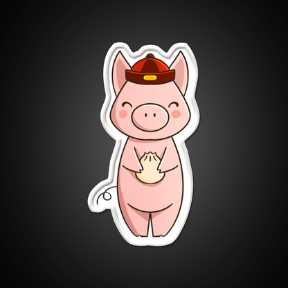 Chinese Zodiac Pig Asian Cultural Led Neon Sign Rgb Color - Shineneon