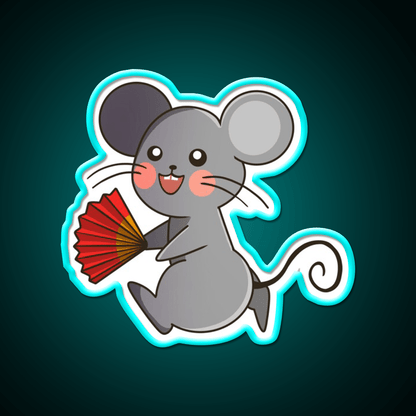 Chinese Zodiac Rat Asian Cultural Led Neon Sign Rgb Color - Shineneon