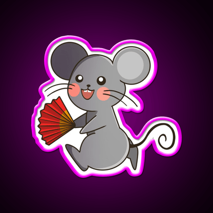 Chinese Zodiac Rat Asian Cultural Led Neon Sign Rgb Color - Shineneon