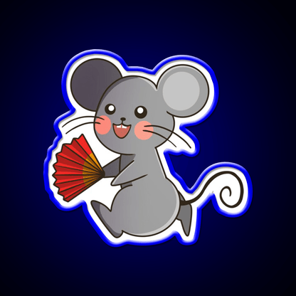 Chinese Zodiac Rat Asian Cultural Led Neon Sign Rgb Color - Shineneon