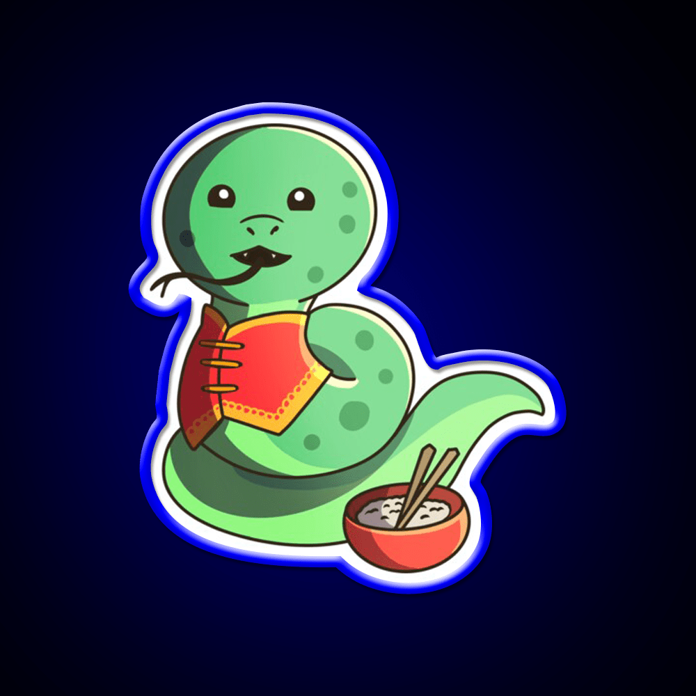 Chinese Zodiac Snake Asian Cultural Led Neon Sign Rgb Color - Shineneon