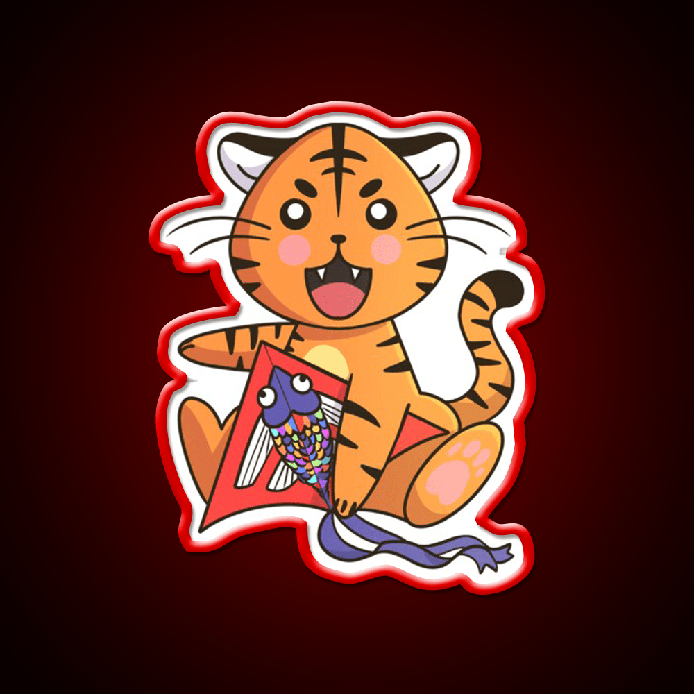 Chinese Zodiac Tiger Asian Cultural Led Neon Sign Rgb Color - Shineneon