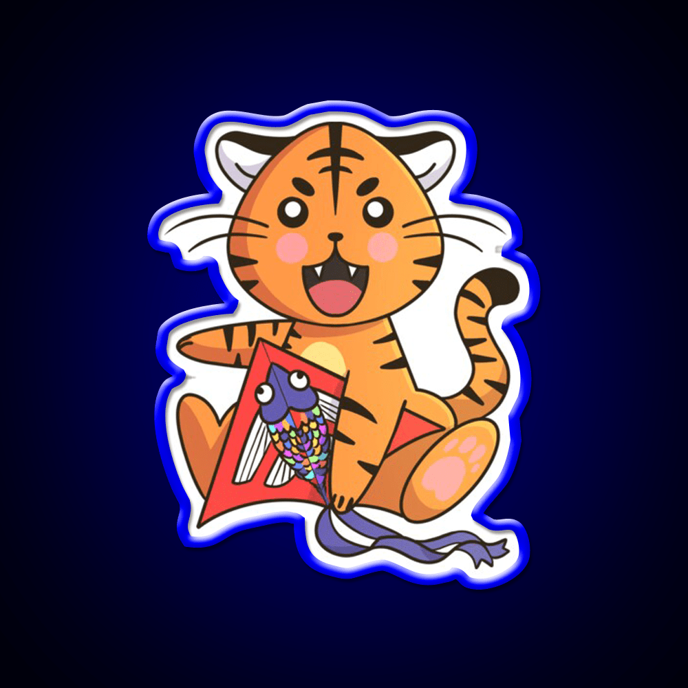 Chinese Zodiac Tiger Asian Cultural Led Neon Sign Rgb Color - Shineneon