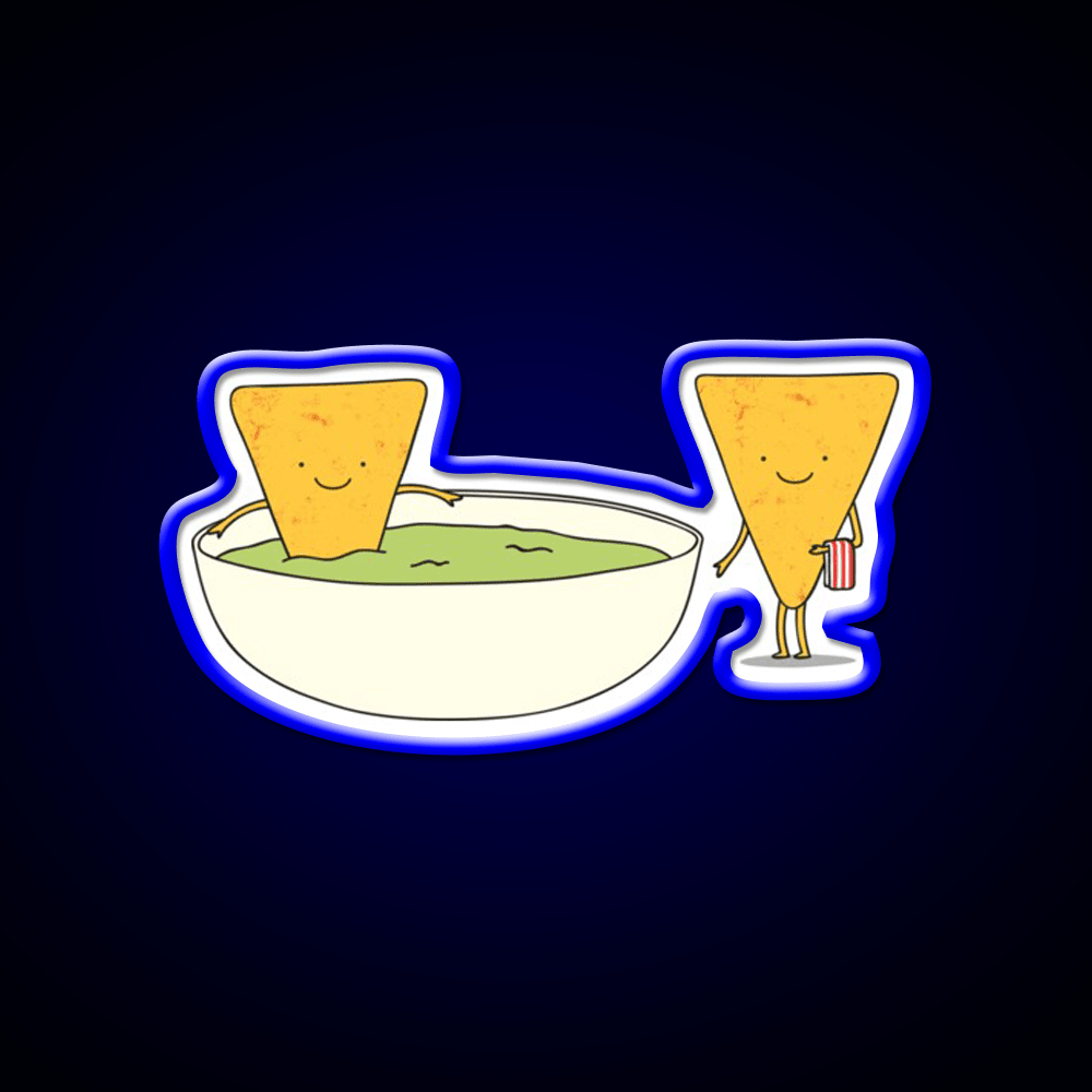 Chips And Dip Snack Food Led Neon Sign Rgb Color - Shineneon