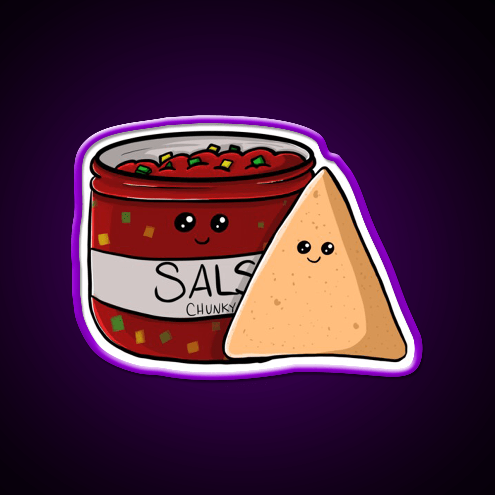 Chips And Salsa Snack Food Led Neon Sign Rgb Color - Shineneon