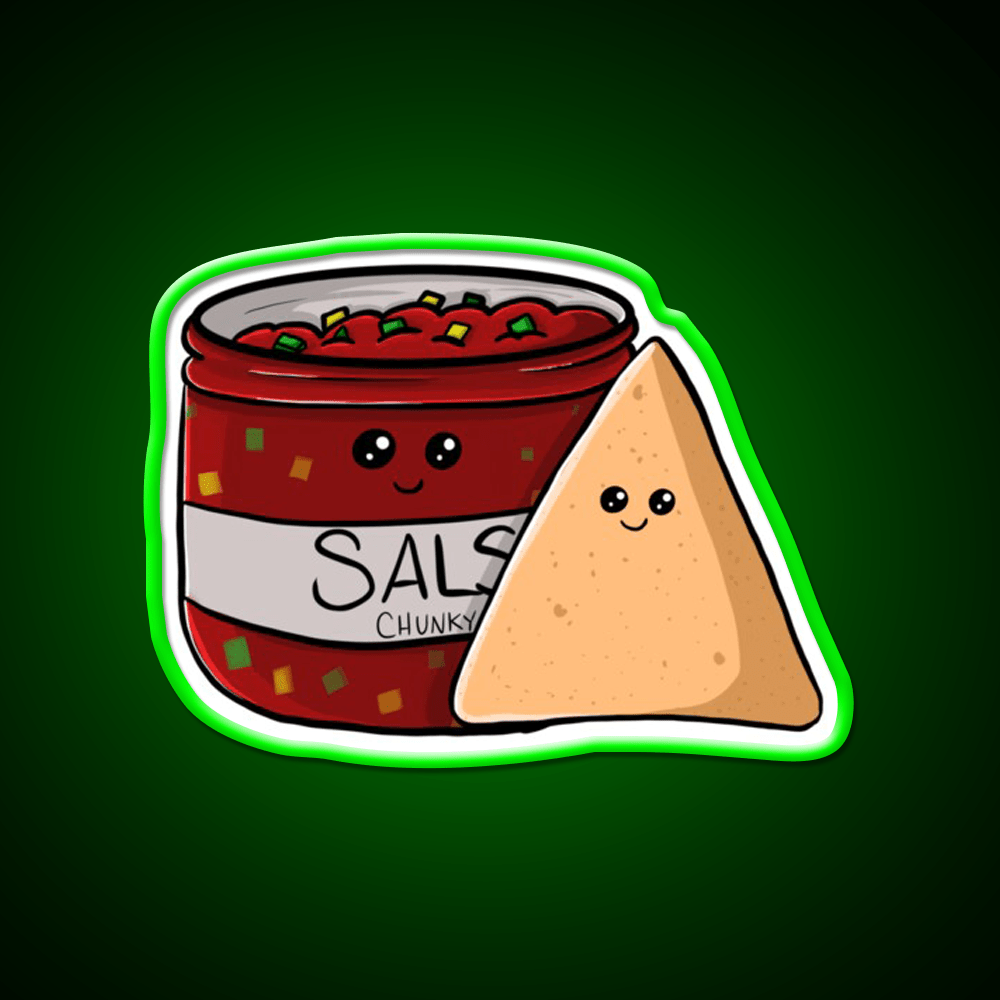 Chips And Salsa Snack Food Led Neon Sign Rgb Color - Shineneon