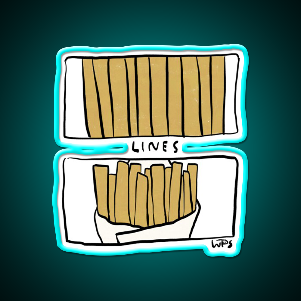 Chips For Lines Fast Food Led Neon Sign For Burger Place Rgb Color