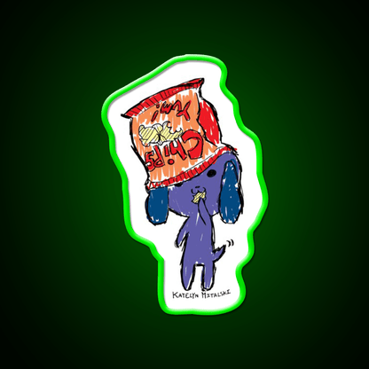 Chips Puppy Snack Food Led Neon Sign Rgb Color - Shineneon