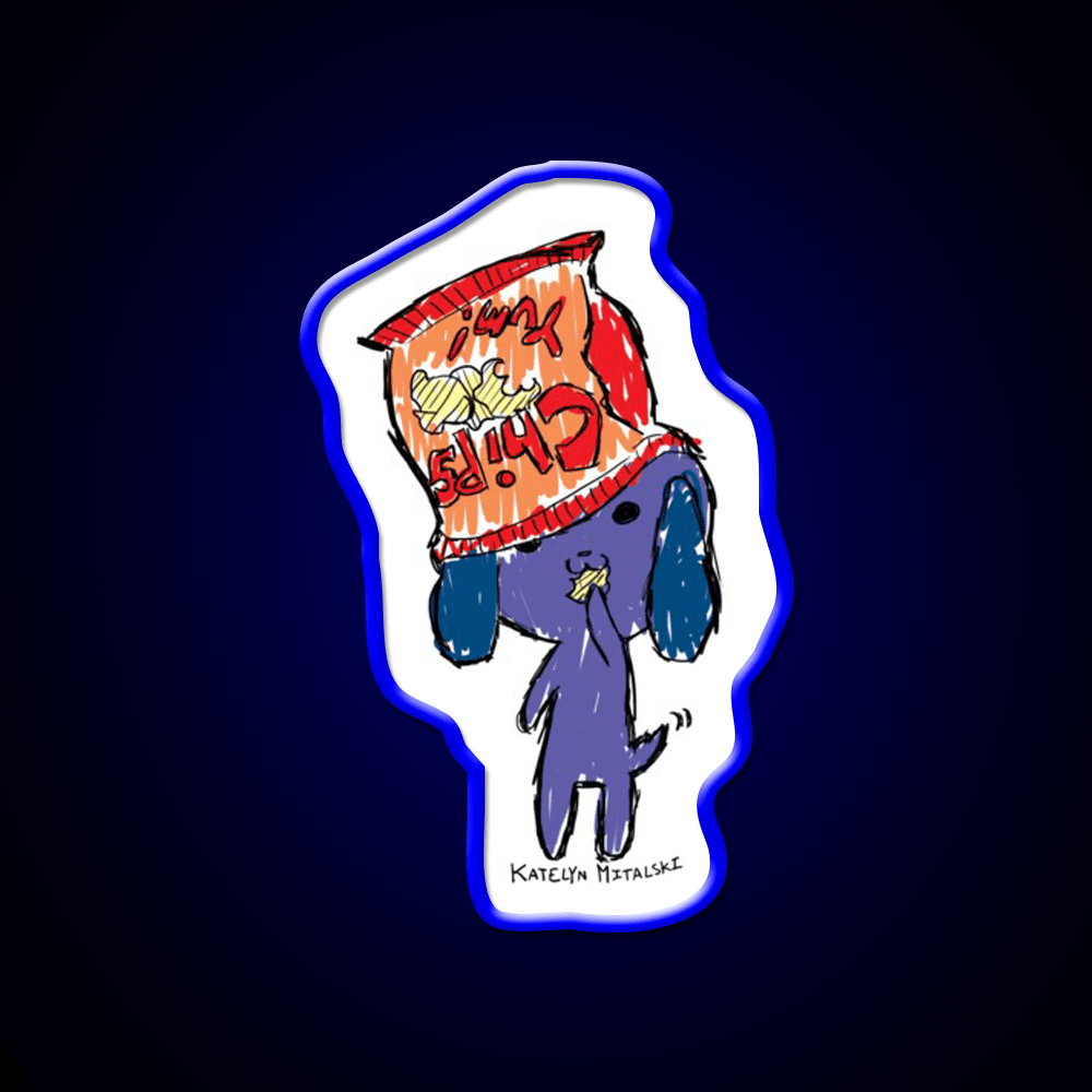 Chips Puppy Snack Food Led Neon Sign Rgb Color - Shineneon