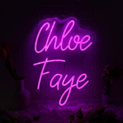 Chloe Faye Name Led Neon Sign - Shineneon