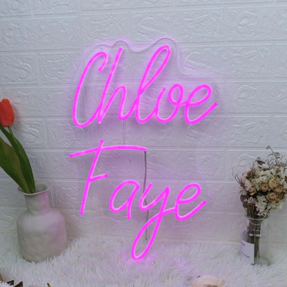 Chloe Faye Name Led Neon Sign - Shineneon