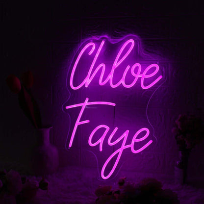 Chloe Faye Name Led Neon Sign - Shineneon