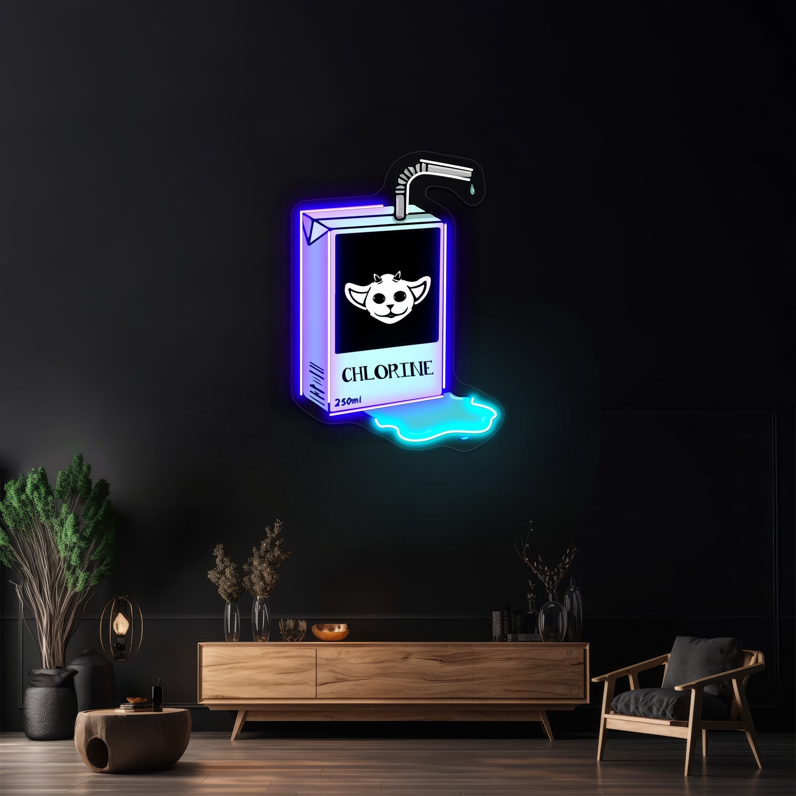 Chlorine Artwork Business Neon Sign - Shineneon