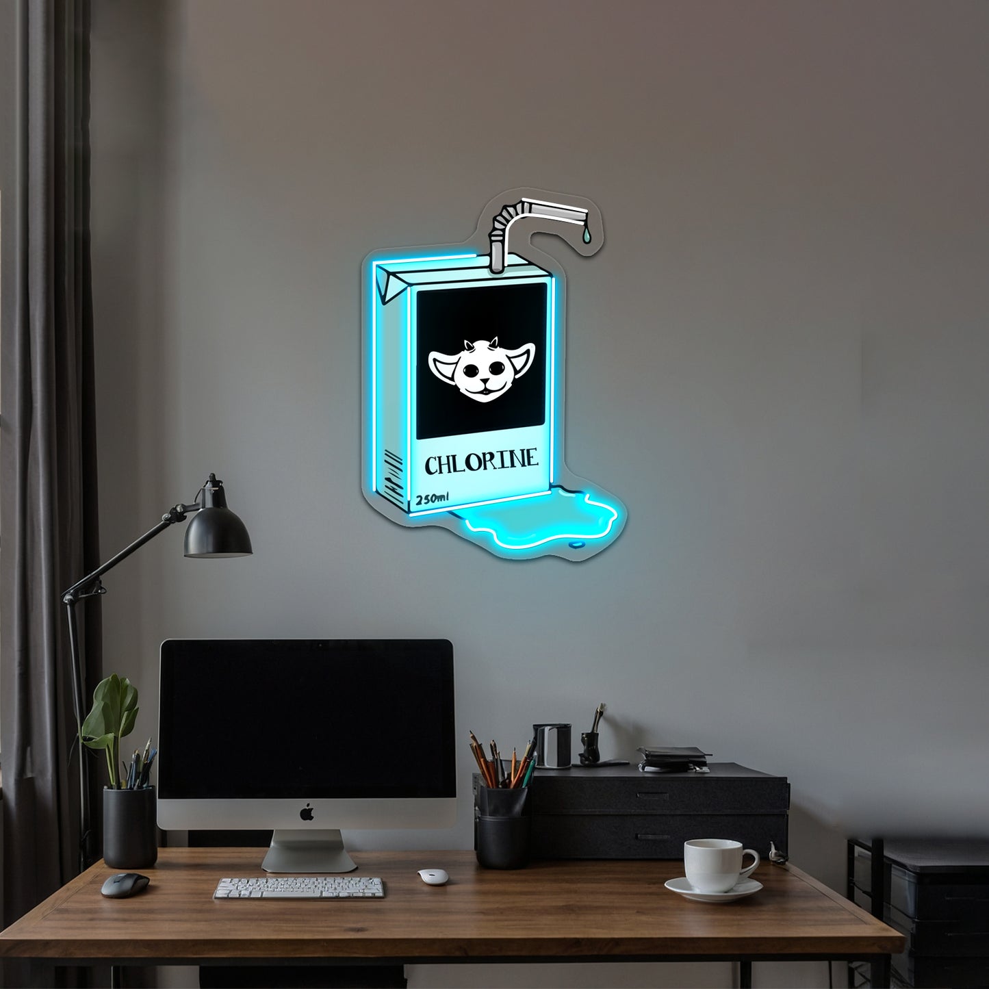 Chlorine Artwork Business Neon Sign