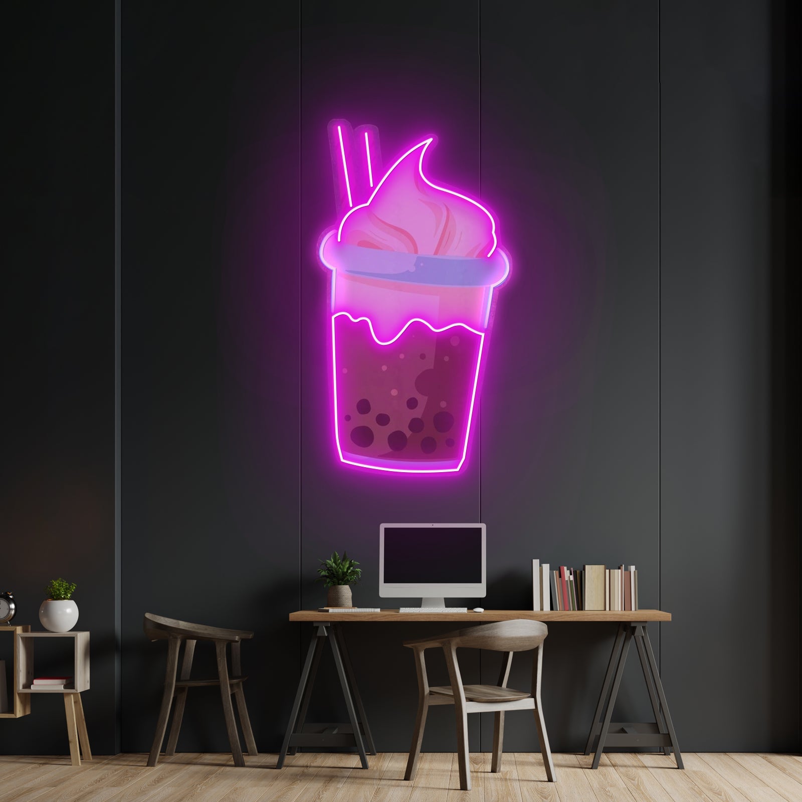 Choco Milktea Custom Led Signs Artwork For Sale - Shineneon