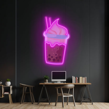 Choco Milktea Custom Led Signs Artwork For Sale - Shineneon