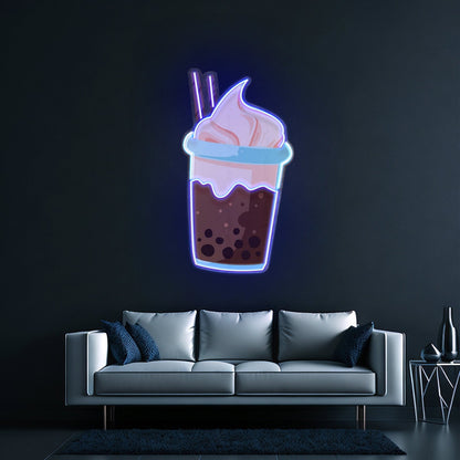Choco Milktea Custom Led Signs Artwork For Sale - Shineneon