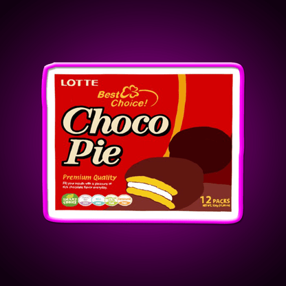 Choco Pie Snack Food Led Neon Sign Rgb Color - Shineneon
