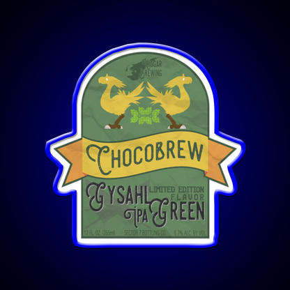 Chocobrew Gysahl Green Ipa Beer Bar Decor Led Neon Sign Rgb Color - LED neon sign view 5
