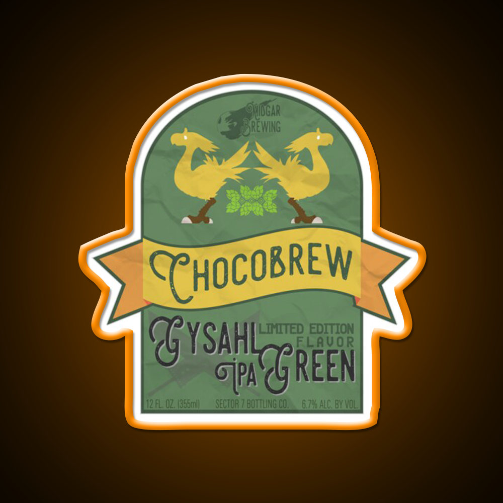 Chocobrew Gysahl Green Ipa Beer Bar Decor Led Neon Sign Rgb Color - LED neon sign view 6