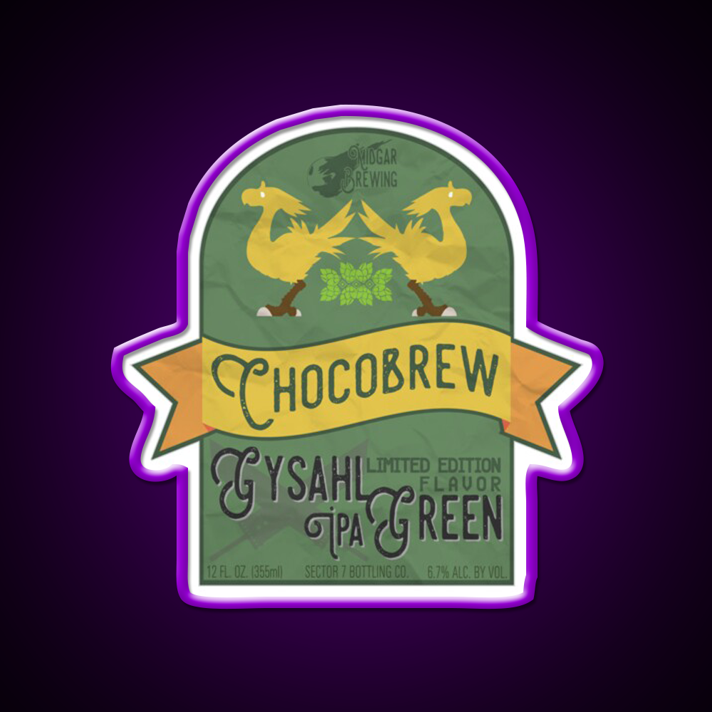 Chocobrew Gysahl Green Ipa Beer Bar Decor Led Neon Sign Rgb Color - LED neon sign view 9