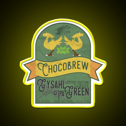 Chocobrew Gysahl Green Ipa Beer Bar Decor Led Neon Sign Rgb Color - LED neon sign view 7