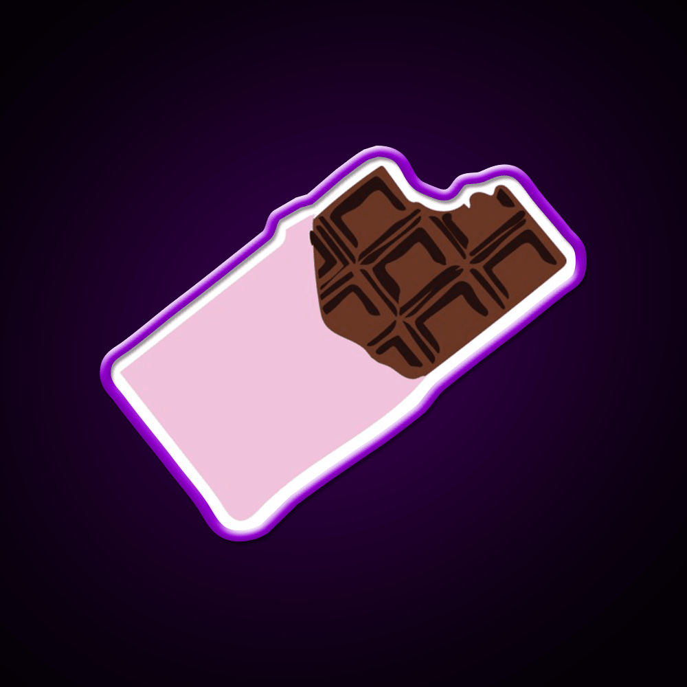 Chocolate Bar Snack Food Led Neon Sign Rgb Color - Shineneon