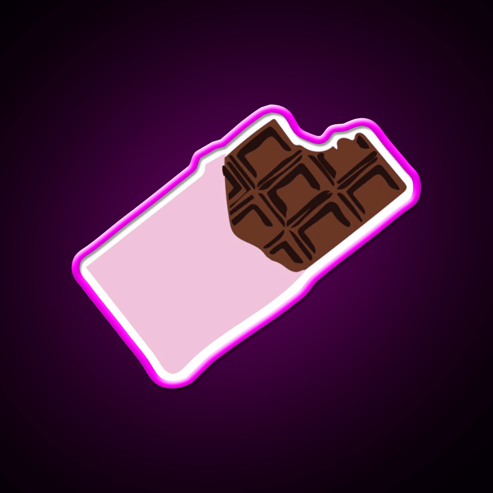 Chocolate Bar Snack Food Led Neon Sign Rgb Color - Shineneon