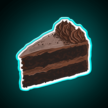 Chocolate Cake Slice Snack Food Led Neon Sign Rgb Color - Shineneon