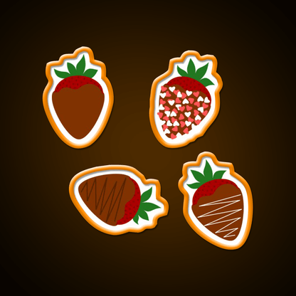Chocolate Covered Strawberries Snack Food Led Neon Sign Rgb Color - Shineneon