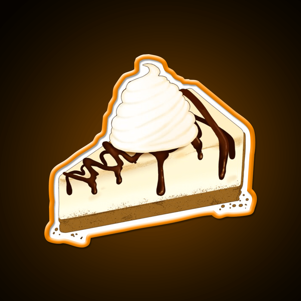 Chocolate Drizzle Cheesecake Snack Food Led Neon Sign Rgb Color - Shineneon